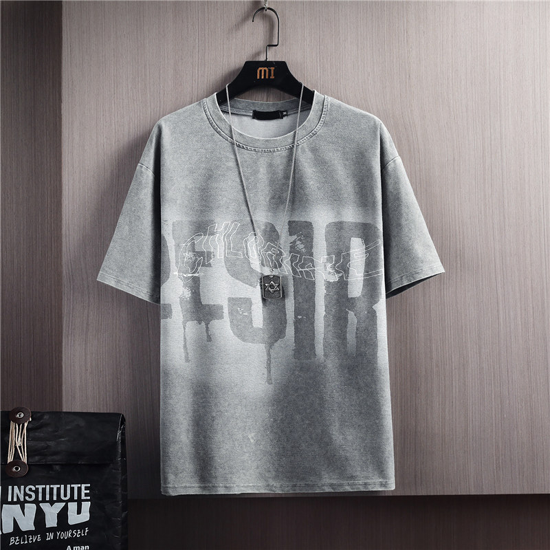 New cotton lovers' Unisex short sleeve T-shirt loose new men's cartoon printing