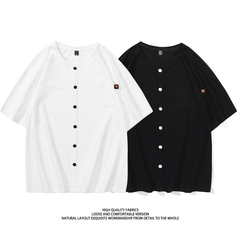 Large size neutral short sleeve cartoon printing summer T-shirt tide brand high quality pure cotton