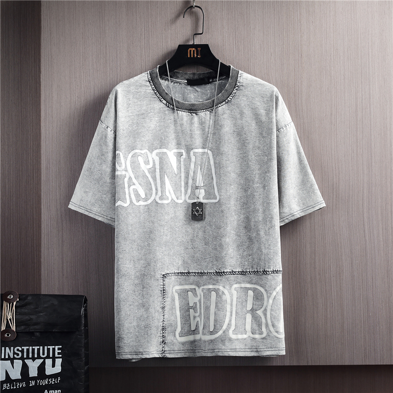 New cotton lovers' Unisex short sleeve T-shirt loose new men's cartoon printing