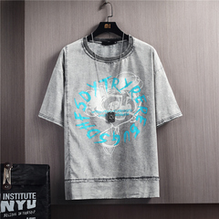 New cotton lovers' Unisex short sleeve T-shirt loose new men's cartoon printing