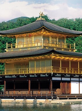 高品质香港迷你版500片减压拼图世界遗址日本京都金阁寺kinkakuji