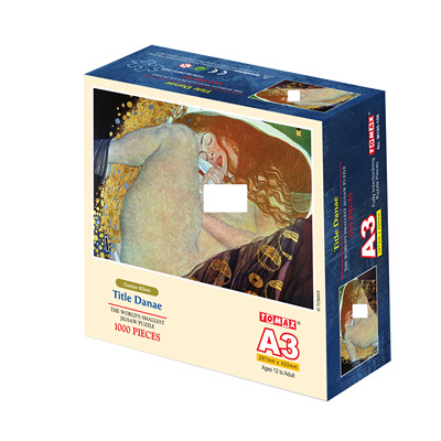 香港TOMAX正品1000片迷你版A3尺寸高难小拼图克林姆传世名画 戴娜