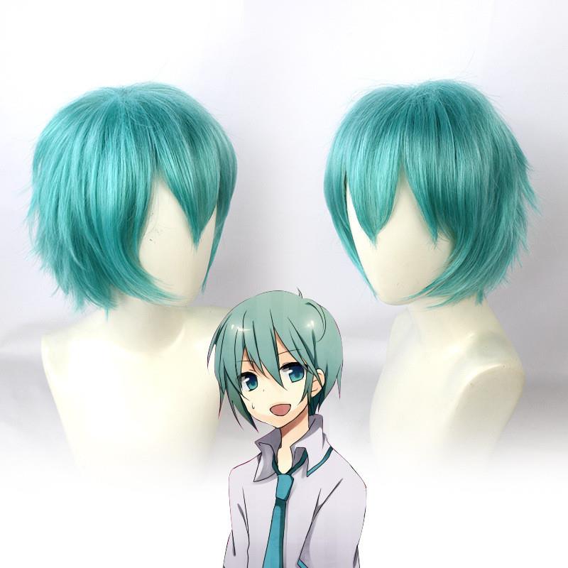 恋爱战争初音男版vocaloid水蓝色cos假发mikuo刀剑乱舞一期一振-封面