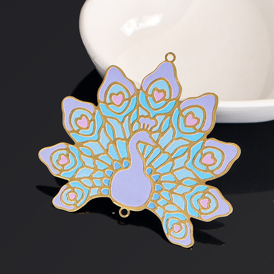 精美滴油孔雀开屏百鸟之王尾羽