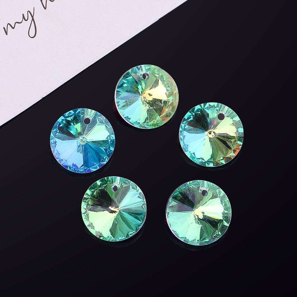 玻璃水晶AB彩卫星飞碟珠散珠发簪