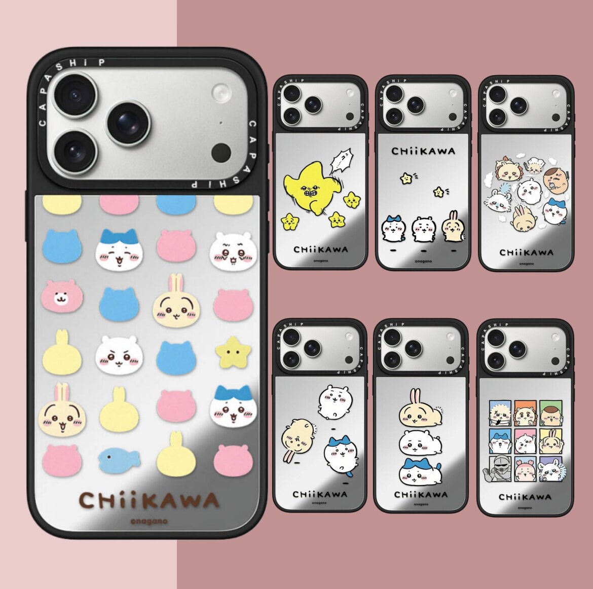 C家适用苹果15iPhone14plus16镜面三星13promax17磁吸Magsafe18吉伊咔哇xr手机壳12防摔11新款xs高级感保护套图片