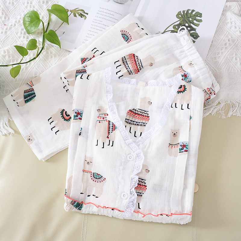 月子服纯棉双层纱布孕产妇长袖睡衣薄款春夏喂奶衣全棉开衫哺乳服,孕妇装/孕产妇用品/营养,家居服套装,淘宝优惠券,粉丝福利购,淘宝优惠卷