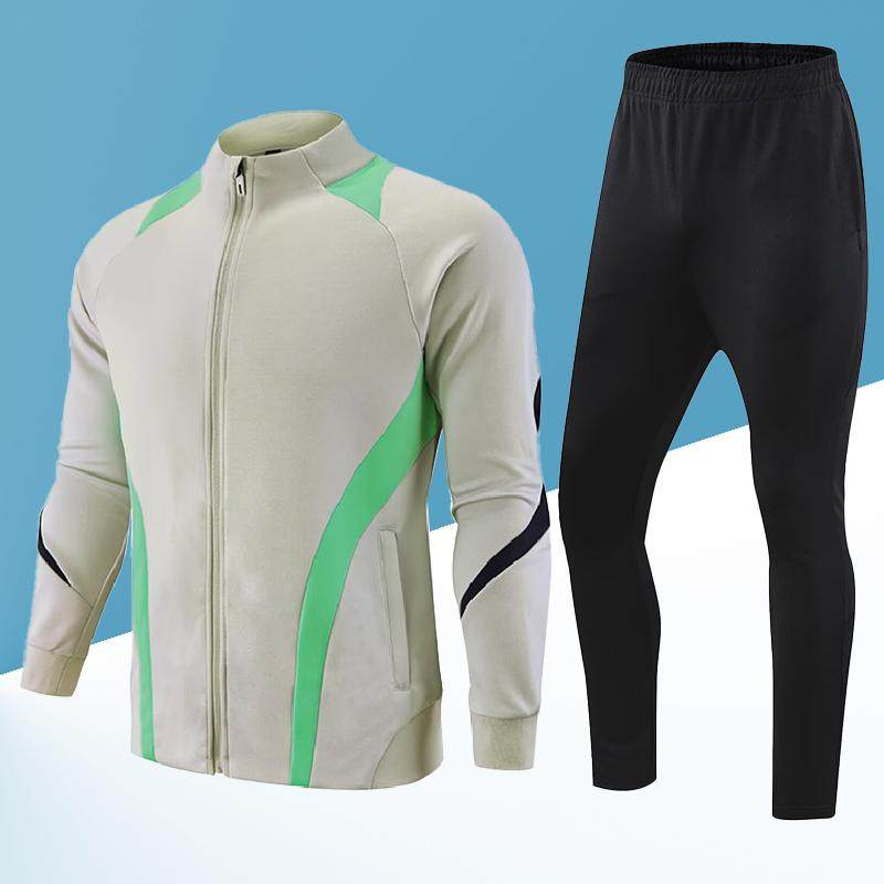 春秋运动套装男跑步健身骑行篮球训练服外套长裤足球大码健身服