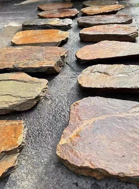 仿古青石板汀步石防滑户外庭院石天然别墅花园踏步石园林地砖石板