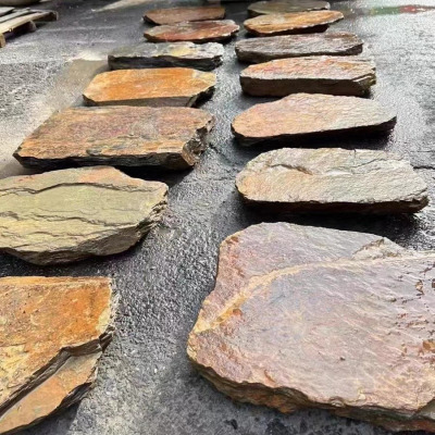 仿古防滑别墅庭院天然青石板汀步