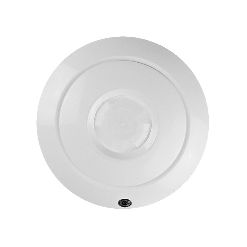 新款人体感应报警器有线吸顶式红外单鉴探测器常闭型防盗主机探头