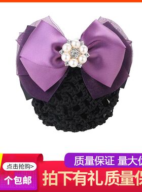 职业头花蝴蝶结员工发夹饰品韩版