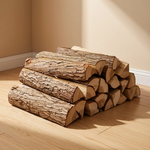 青冈木硬木干柴露营壁炉专用柴火干燥耐烧烟少燃烧持久源头厂家