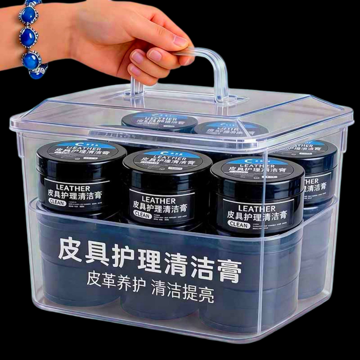 皮具护理清洁膏免洗汽车真皮座椅保养膏内饰翻新皮革无色通用车蜡