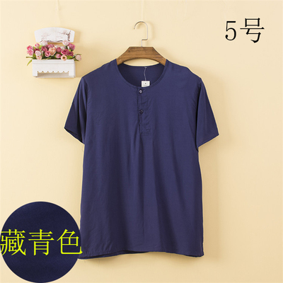 睡衣男短袖中老年棉绸夏季凉爽