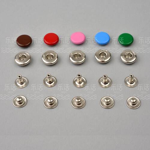 彩色按扣手工皮具五金辅料四合扣