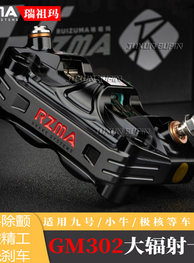 RZMA瑞祖玛大辐射卡钳G-M302刹车泵电动摩托车碟刹制动改装赛道版