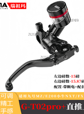 RZMA/瑞祖玛GT02PRO+直推刹车泵小牛NXT/FX/N1S九号Mz/E80c/E200P