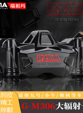 RZMA瑞祖玛GM306大辐射卡钳适用九号MzMax 小牛Fx风速 极核AE5