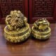 三足金蟾开业礼品摆件 金蟾聚宝盆 厂家 黄铜石膏铸作可旋转