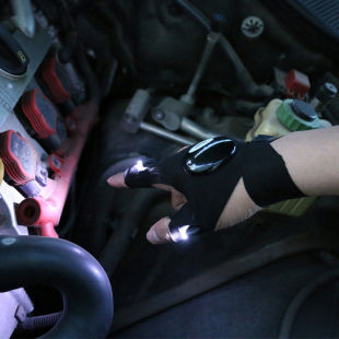 汽车修理照明灯手套汽修检修应急灯工作灯LED夜光户外垂钓神器