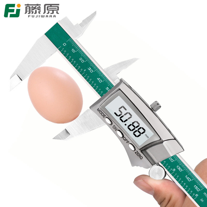 藤原游标卡尺 高精度IP54防水卡尺0-150mm不锈钢测量电子数显卡尺