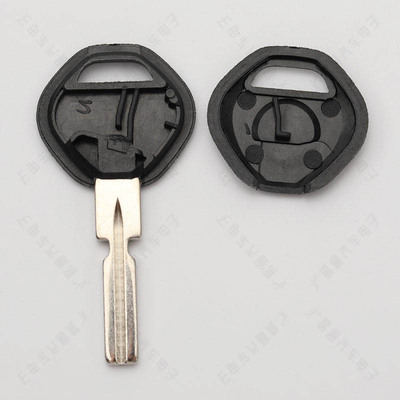 适用老款宝马副钥匙壳 5 7系E53 E34 E36汽车可装芯片钥匙壳 侧铣