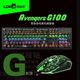 厂家跨境雷迪凯G100真机械键盘鼠标套装青轴黑科技背光跑马灯游戏