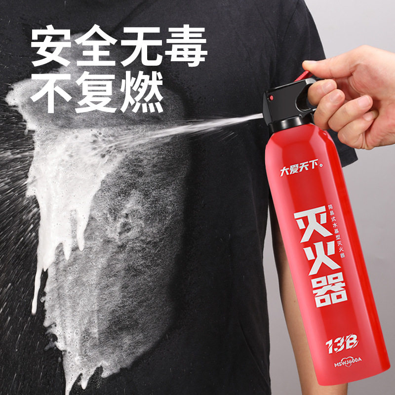 式车载水基型灭火器汽车年检审车消防器材车用水基灭火器13B厂家