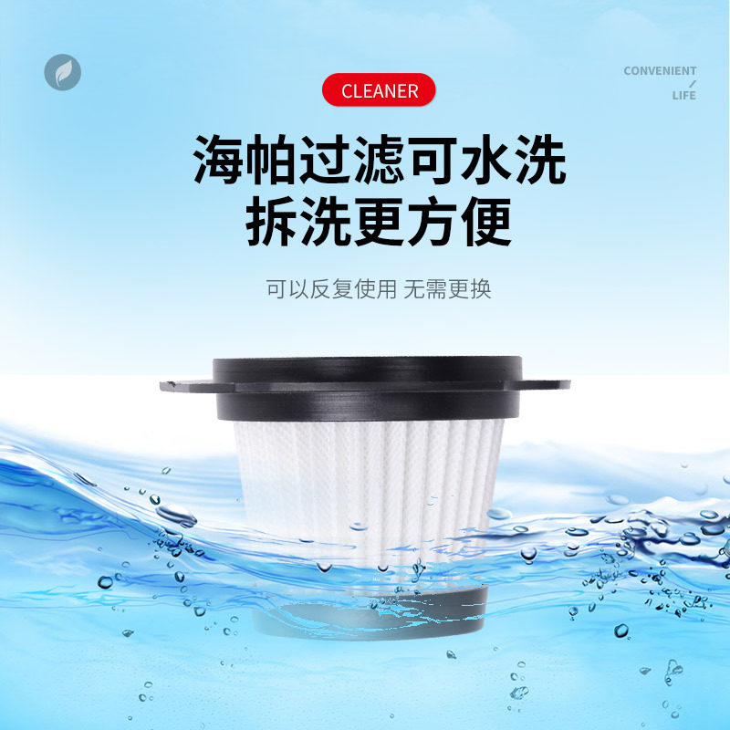 车载吸尘器 大功率120W家用车用吸尘器 汽车强力干湿两用有线款