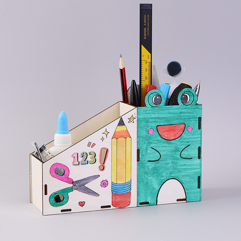 自制笔筒手工DIY材料白坯彩绘画 幼儿园劳技作业儿童手工材料包