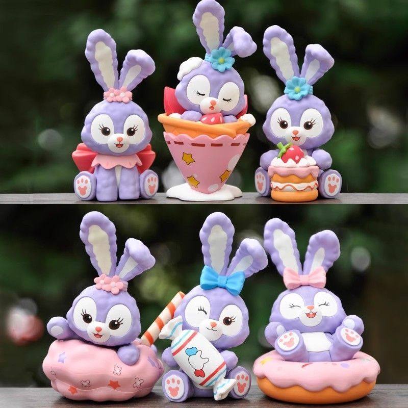 星黛露露茶话会盲盒手办紫色兔子少女心桌面车载摆件女生礼物玩偶