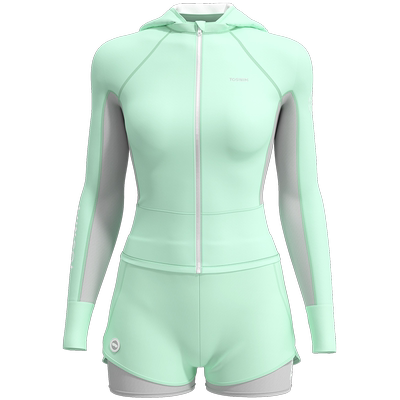 TOSWIM分体泳衣三件套长袖保守女