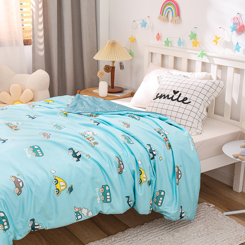侬缘蚕丝被60支长绒棉卡通儿童双宫100桑蚕丝桐乡雅帛