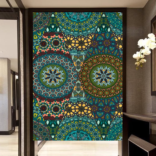 【质保15年】民族风复古布艺门帘