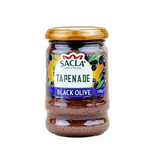 临期甩卖进口萨克拉黑橄榄涂抹酱190g复合调味酱沙拉西餐面包