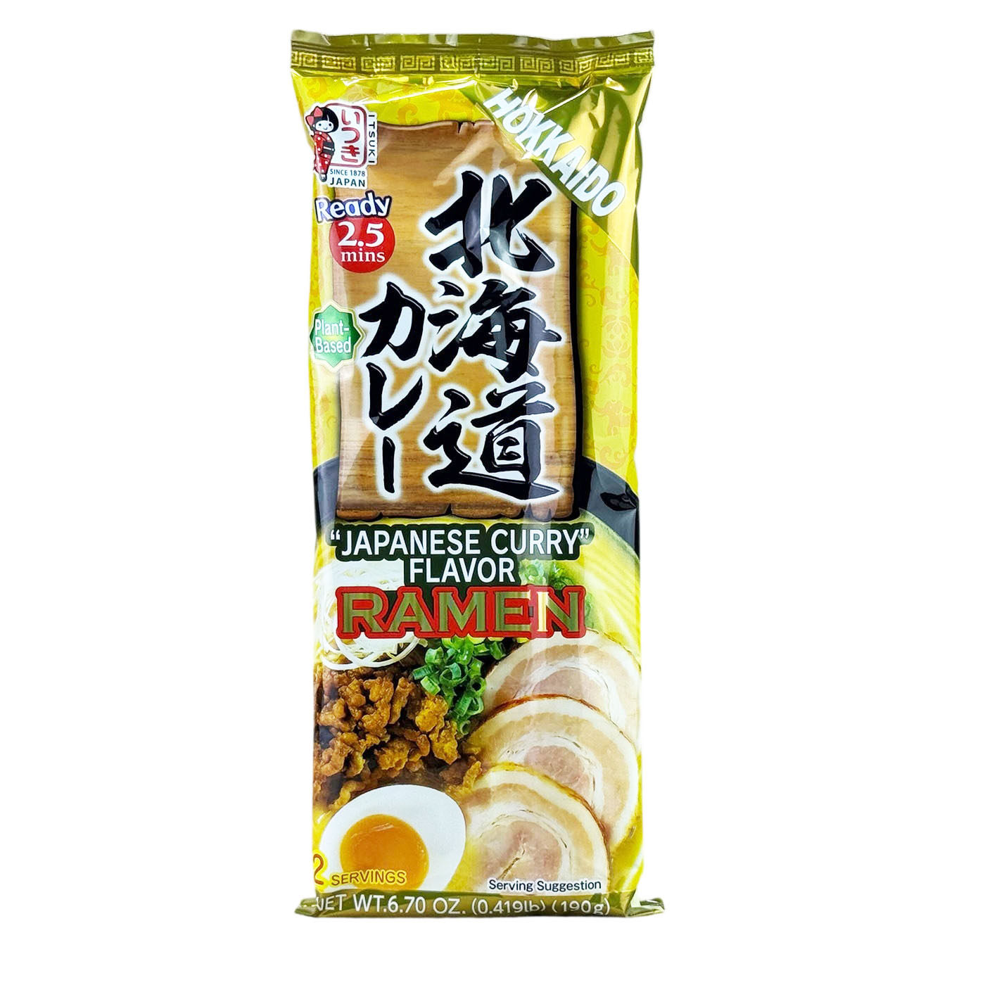日本北海道咖喱拉面190g临期清仓