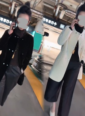 中长款加棉风衣外套女夹棉大衣
