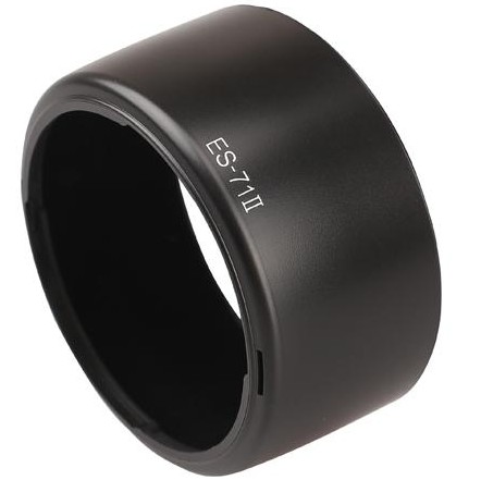 ES-71II卡口遮光罩 适用佳能EF 50MM /1.4 USM镜头 无暗角 可反扣
