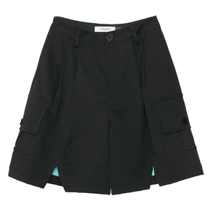 错位开衩设计师休闲裤 裙女123320107 新款 MOVEUP幻走2023秋季