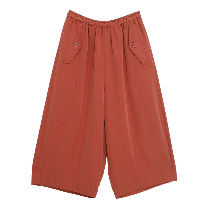 【商场同款】MOVEUP幻走2025夏季抽绳碎褶口袋垂感休闲直筒裤女,女装/女士精品,休闲裤,淘宝优惠券,粉丝福利购,淘宝优惠卷