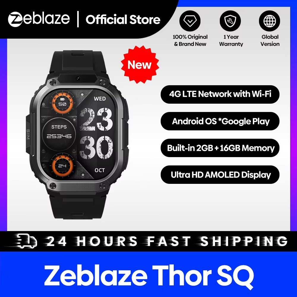 Zeblaze Thor SQ 4G Network Android Smart Watch Google Maps