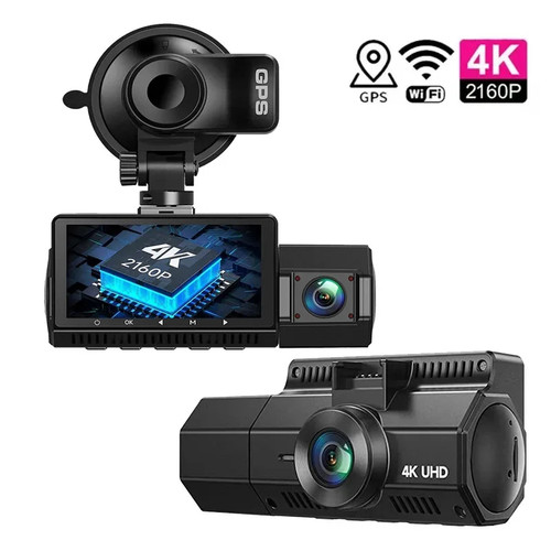4K Dash Cam Car Dual Lens Recorder WiFi 24h Parking Monitor