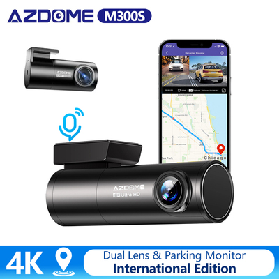 4K高清夜视行车记录仪前后双镜头