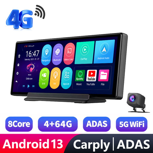 4G行车记录仪高德导航CarPlay