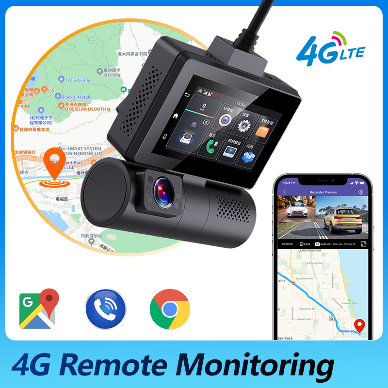 4G LTE Dash Cam Dual Lens Car DVR GPS WiFi Car Recorder