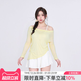 agliondy大码 胖mm高级绝美泳衣 泳衣女微胖遮肉泡温泉显瘦2025新款