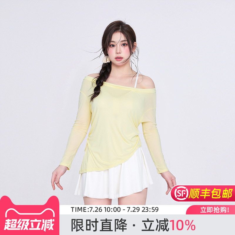 agliondy大码泳衣女遮肉显瘦微胖女孩高级感2025新款爆款游泳装