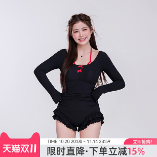 agliondy大码 微胖遮肉连体绝美 泳衣女泡温泉成人高级感2025新款