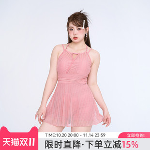 agliondy大码 显瘦胖mm大胸温泉 泳衣女士微胖女孩遮肉高级2025新款